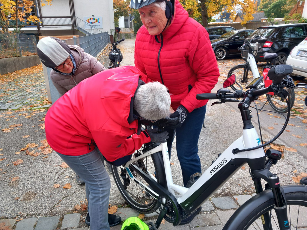 Sattel eintstellen